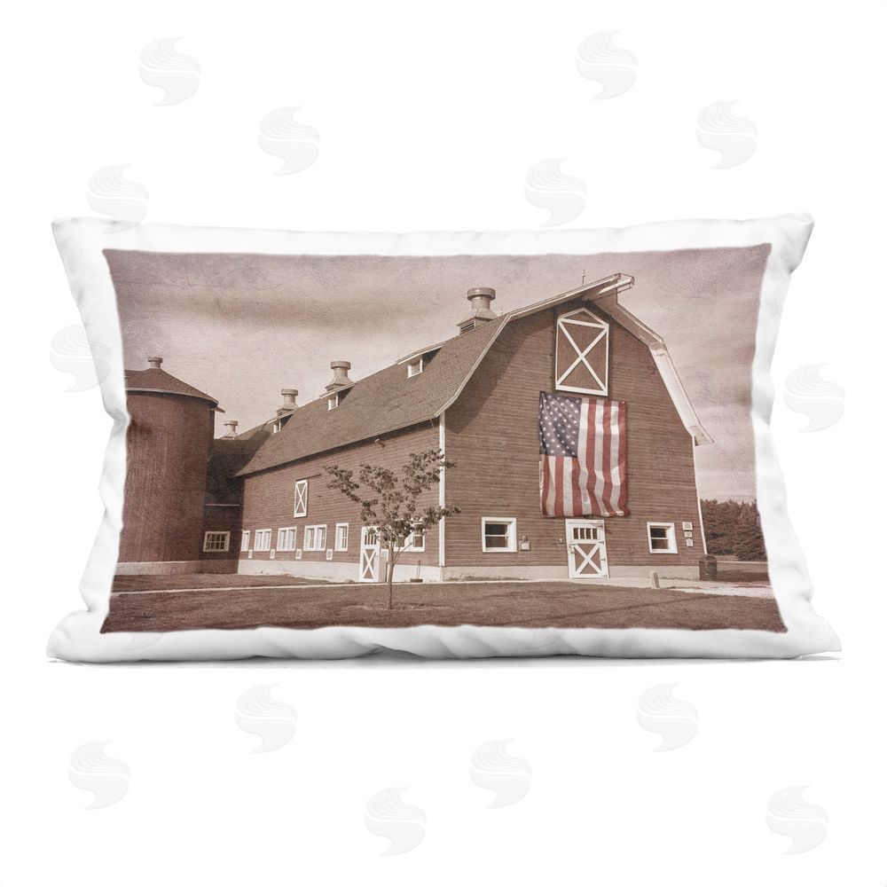 Marcus Prime Rural America Barn Printed Throw Pillow