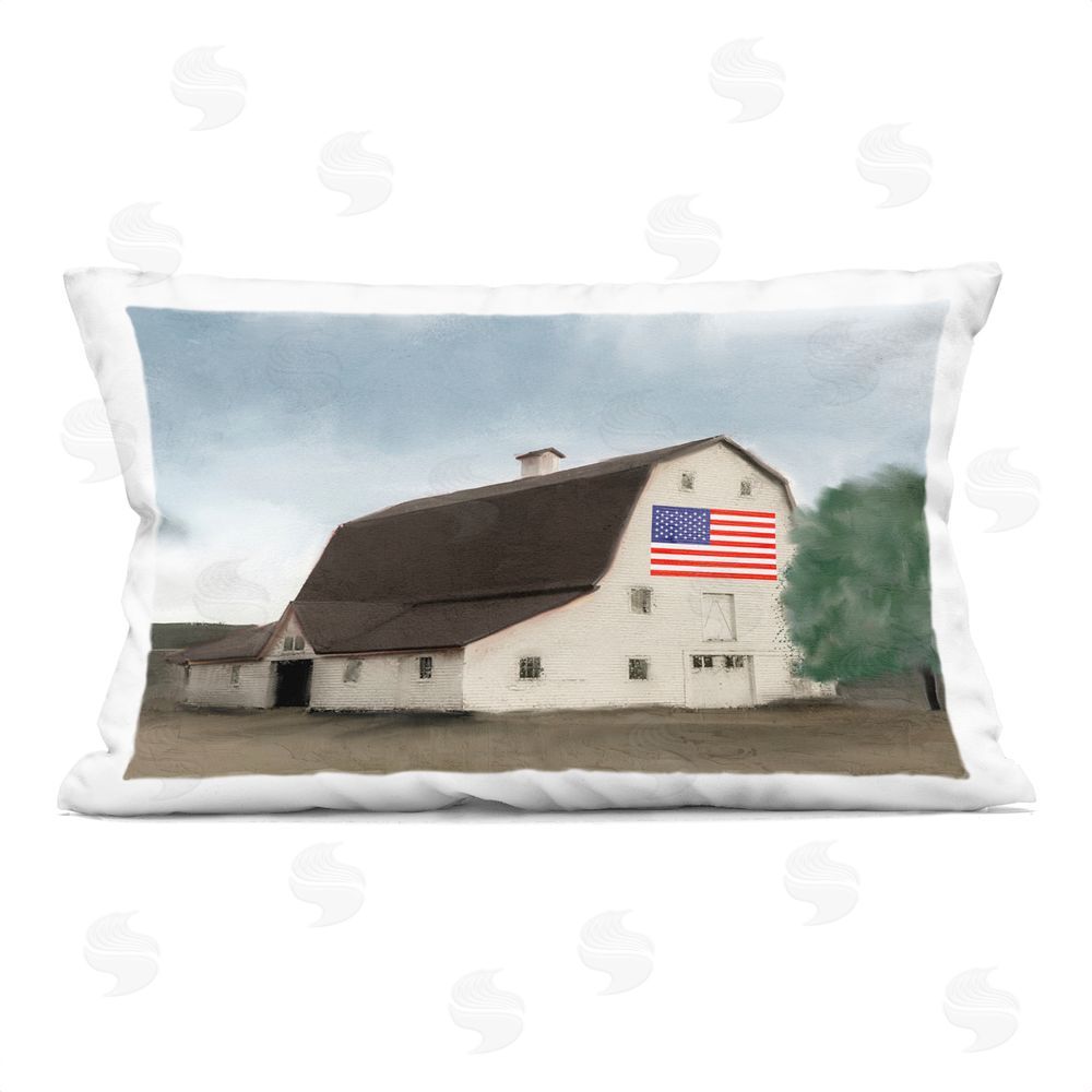 Kim Allen American Barn Dreams Printed Throw Pillow