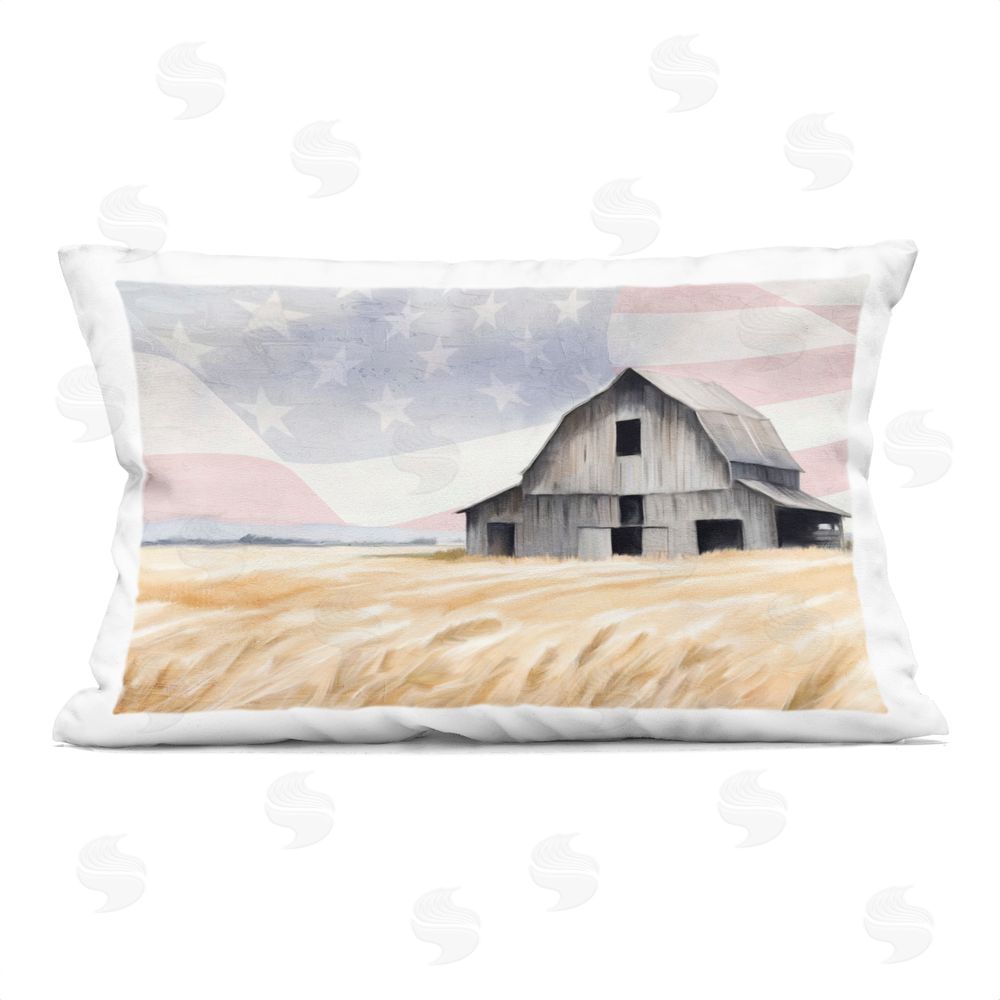 Kim Allen Amber Waves of Farmland Printed Throw Pillow