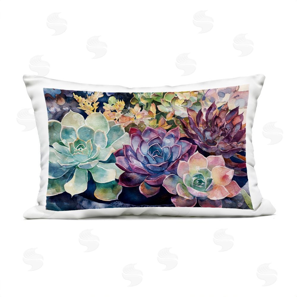 Svetlana Aleynikova Tutti Succulents Collection Outdoor Printed Throw Pillow
