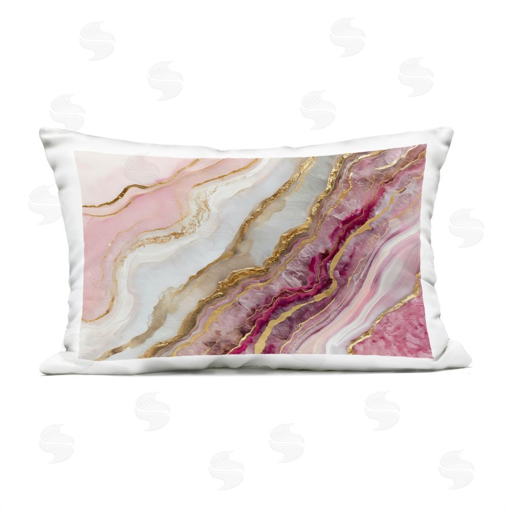 Svetlana Aleynikova Frozen Petal Stone Outdoor Printed Throw Pillow
