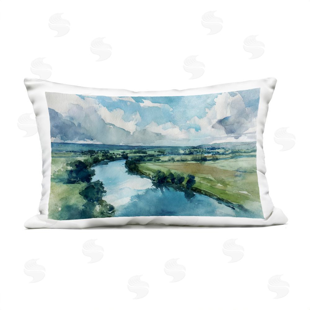 Svetlana Aleynikova In The Wild Flow Outdoor Printed Throw Pillow