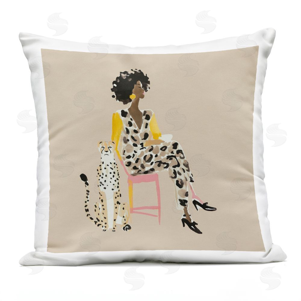 Svetlana Aleynikova Savage Chic Elegance Outdoor Printed Throw Pillow