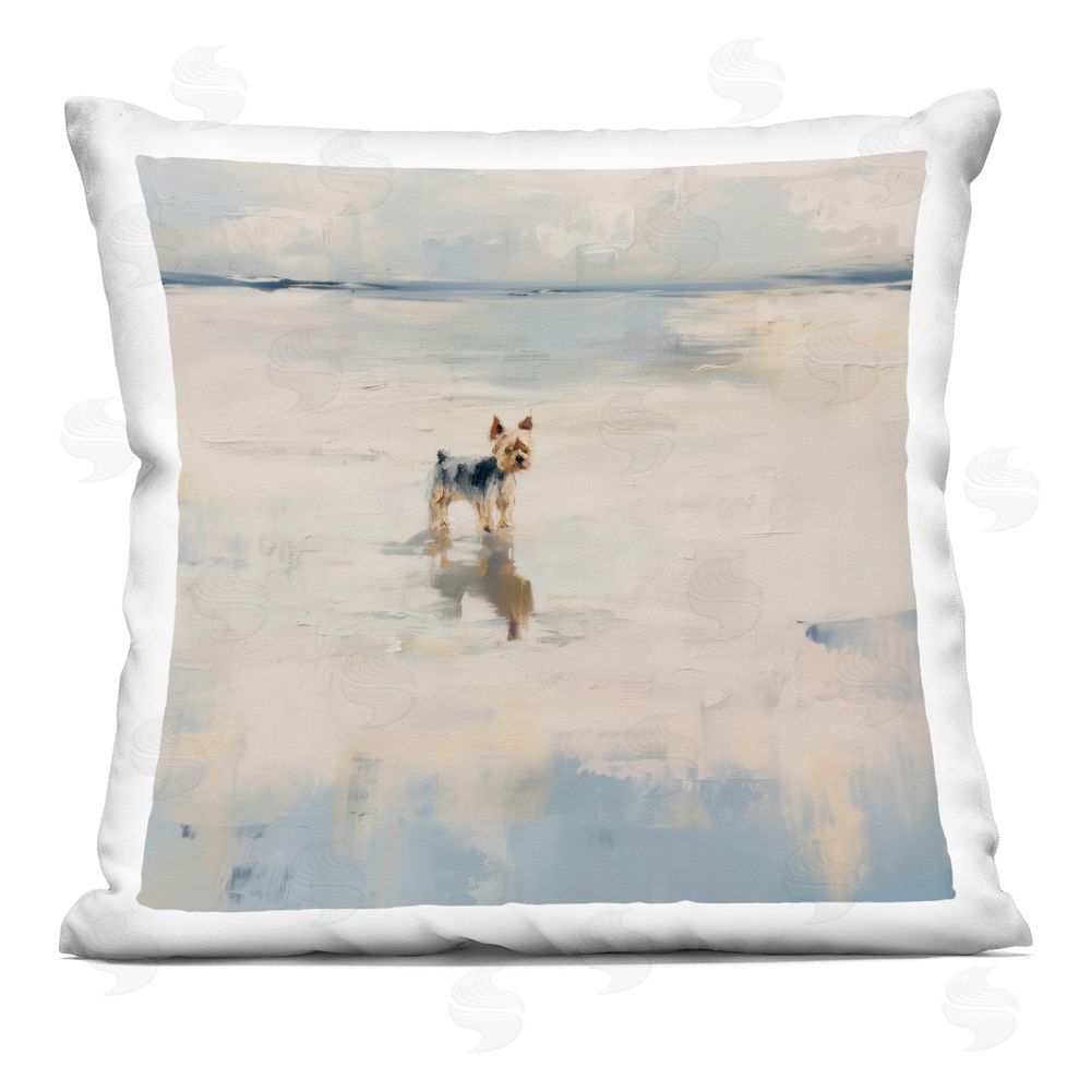 Svetlana Aleynikova Quiet Moment By The Sea Printed Throw Pillow