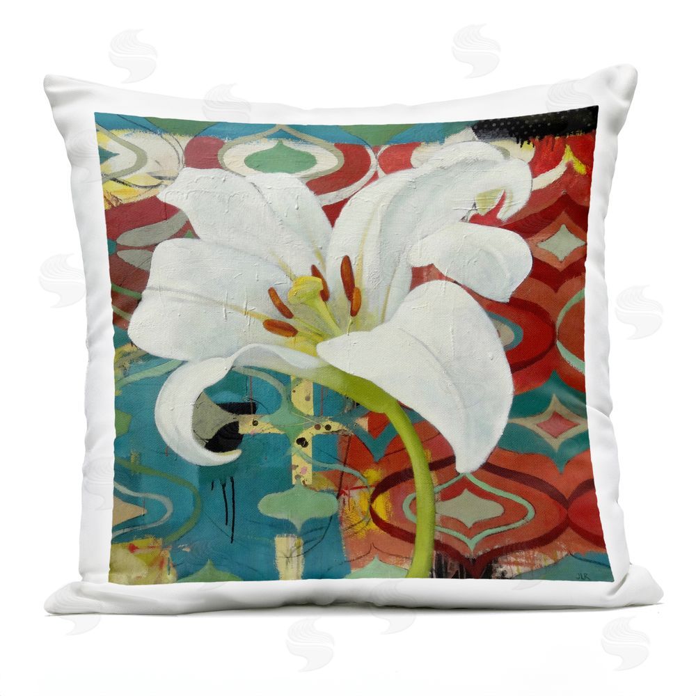 Pierre-Auguste Renoir In The Spotlight Lily Outdoor Printed Throw Pillow