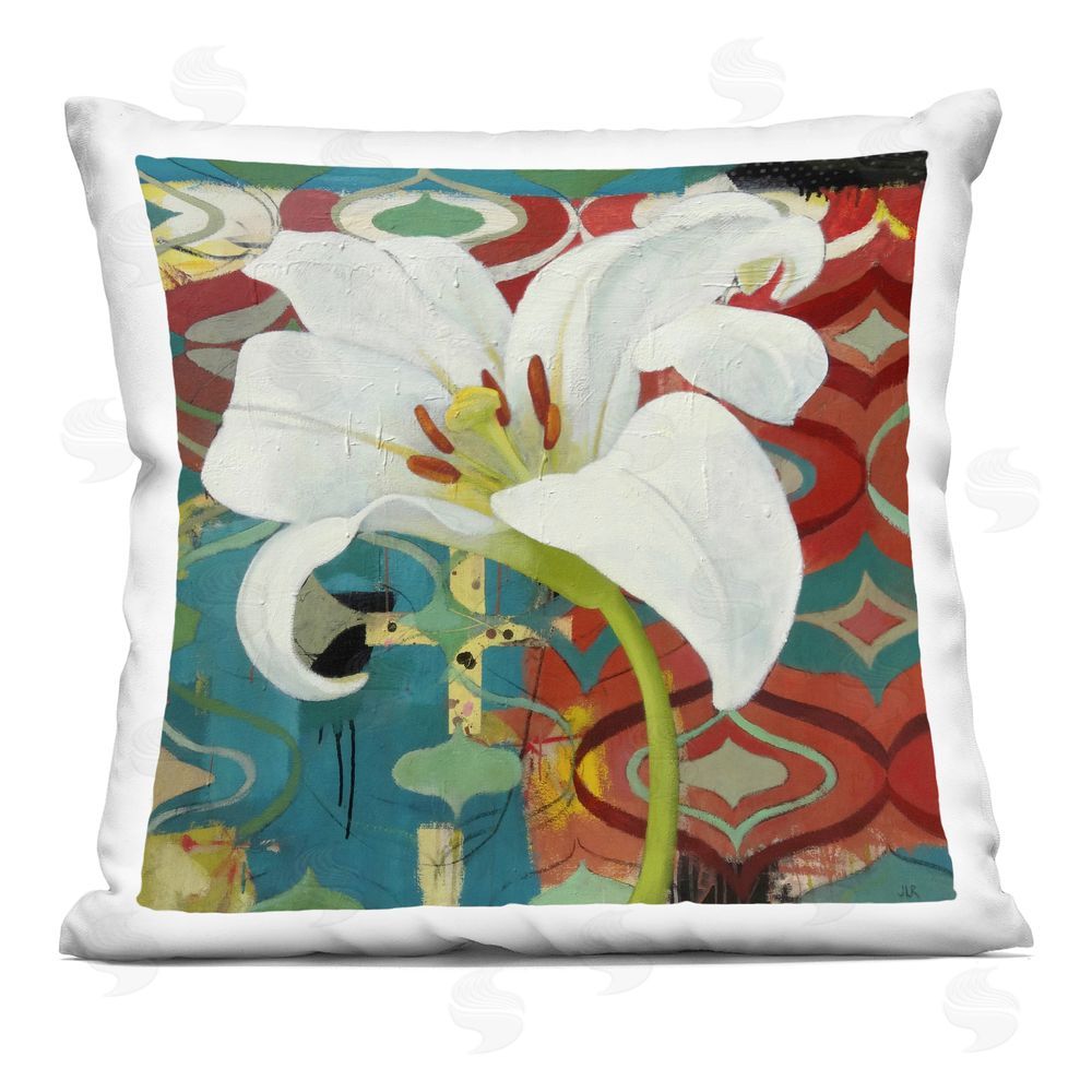 Pierre-Auguste Renoir In The Spotlight Lily Printed Throw Pillow