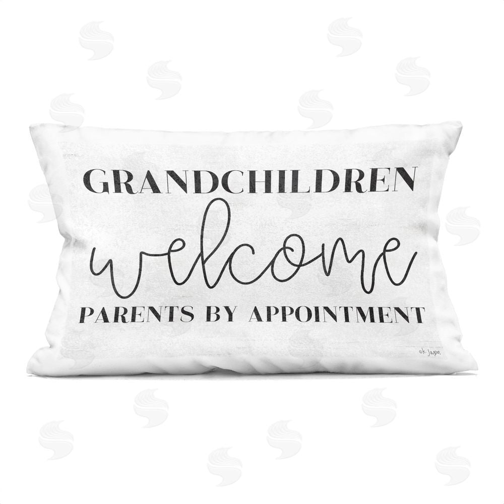Jaxn Blvd. Grandchildren Welcome Parents by Appointment Printed Throw Pillow