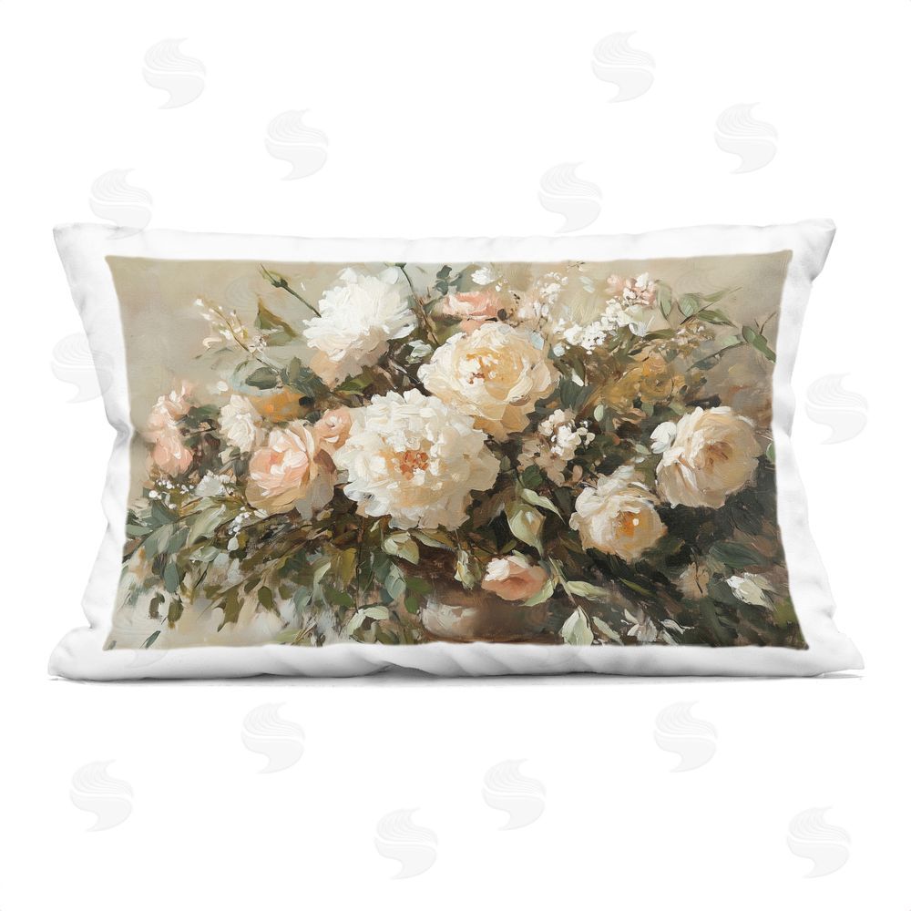 Heidi Kuntz Secret Garden Arrangement Printed Throw Pillow