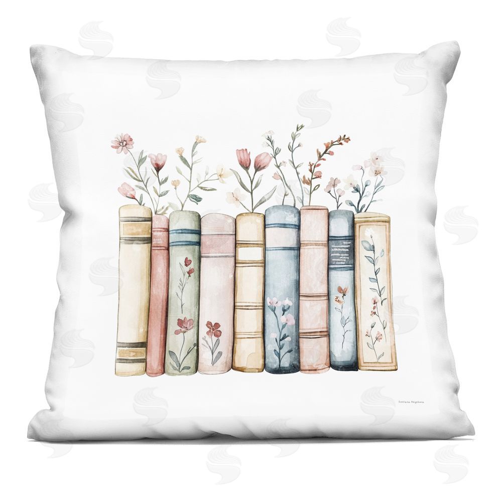 Svetlana Aleynikova Words That Blossom Printed Throw Pillow