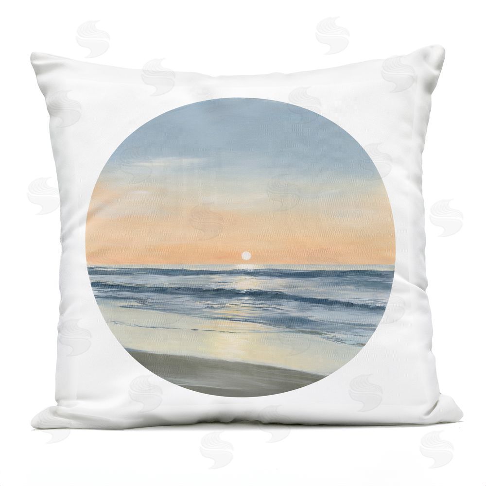 Georgie Harrison Soft Sunset Reflection Outdoor Printed Throw Pillow