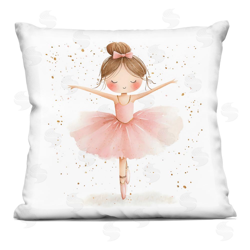 Creative Studio Sweet Ballerina Pose Printed Throw Pillow