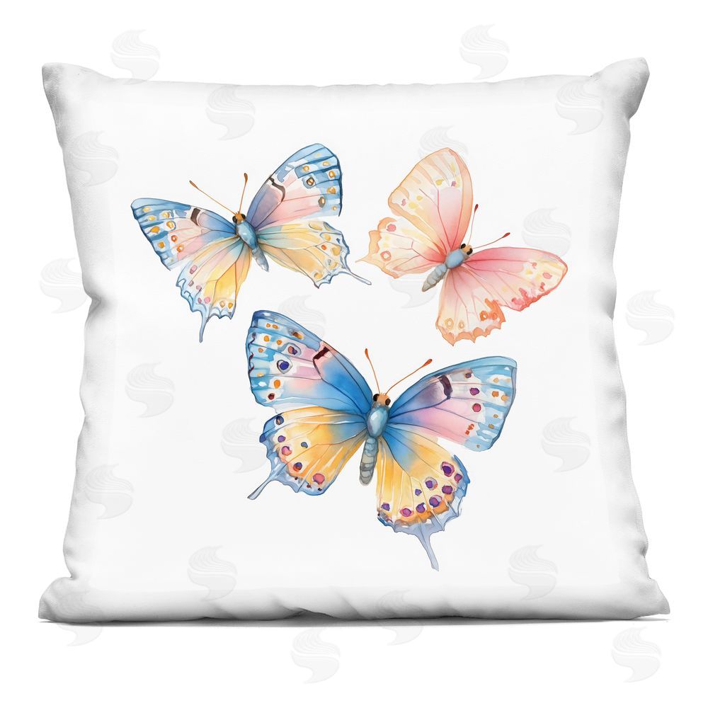 Creative Studio Whimsical Butterfly Trio Printed Throw Pillow