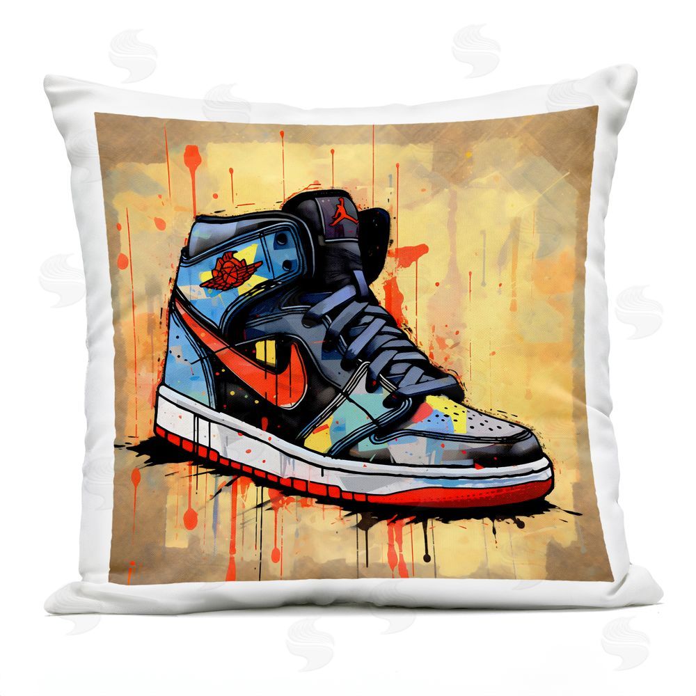 Creative Studio Sporty Sneaker Drips Outdoor Printed Throw Pillow