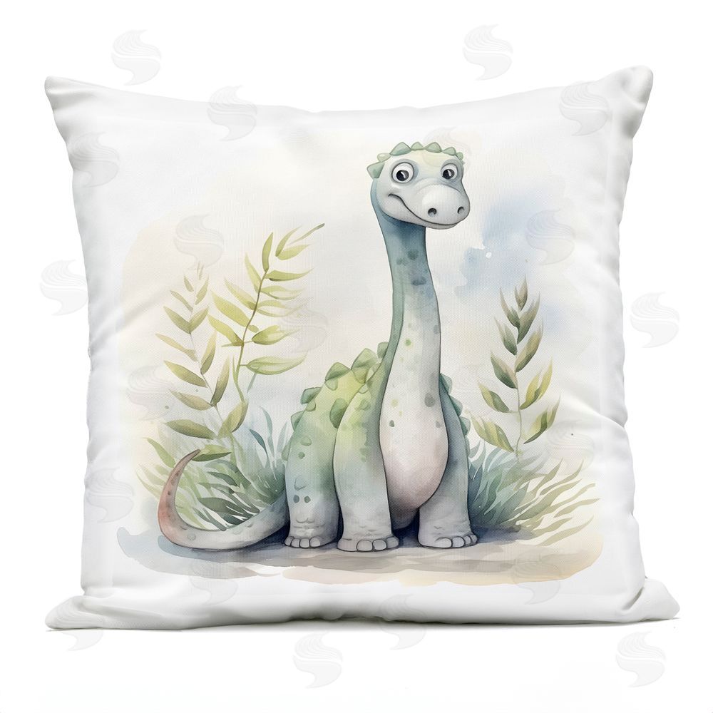 Steve Hunziker Crafty Critters Dino Outdoor Printed Throw Pillow