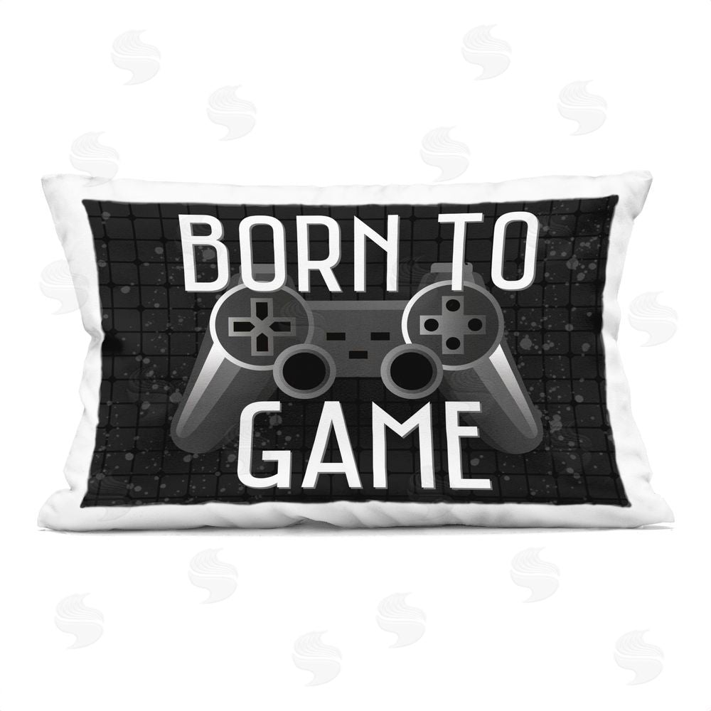 Kim Allen Born To Game Retro Printed Throw Pillow