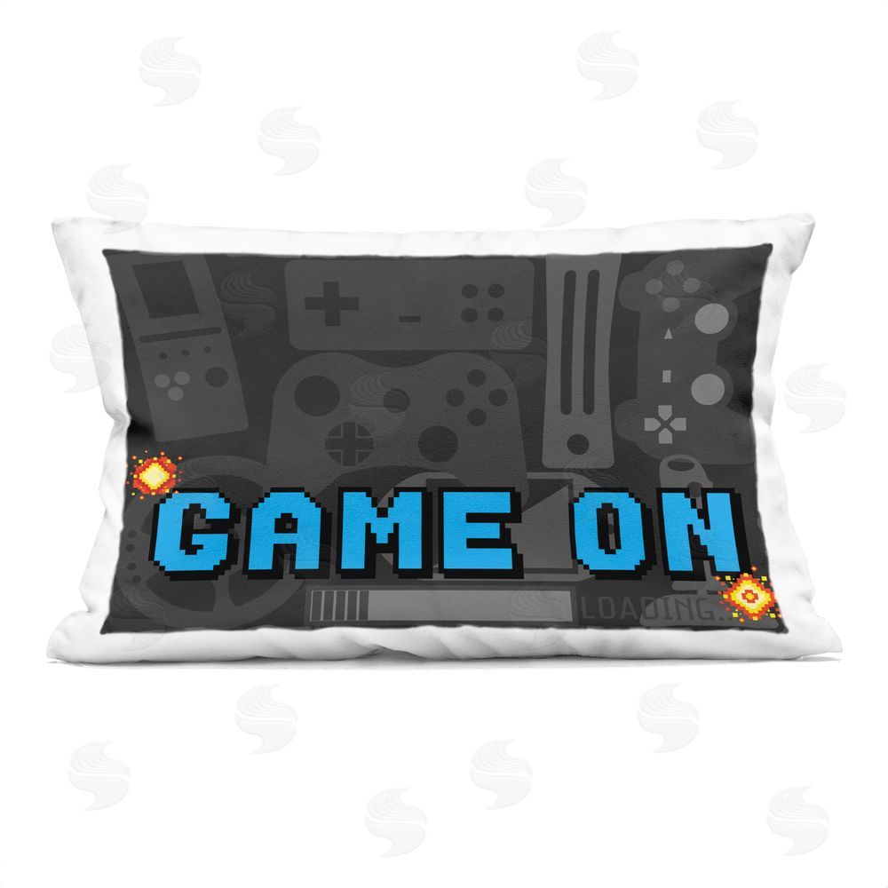 Kim Allen Game On Arcade Printed Throw Pillow