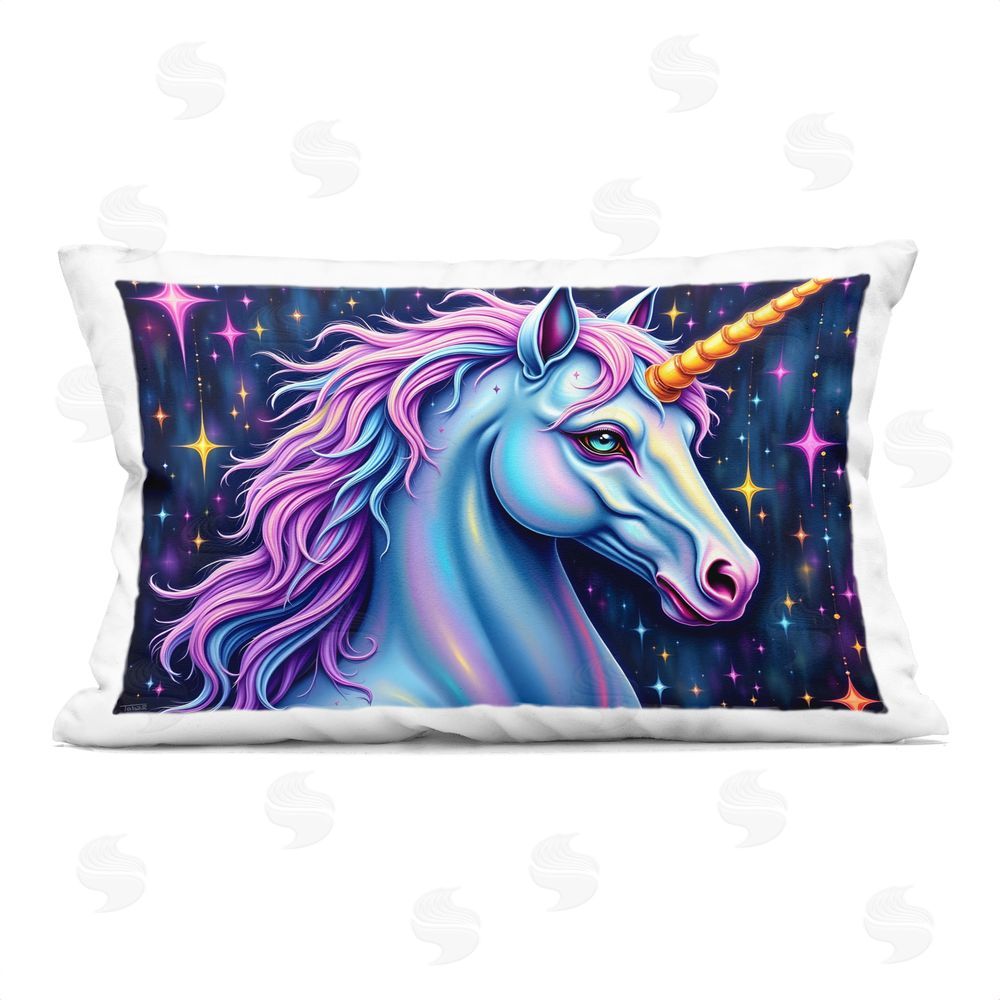 Tabz Jones Star Dancer Unicorn Printed Throw Pillow
