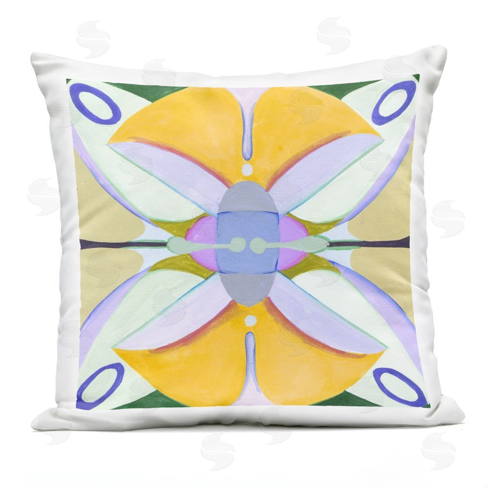 Melissa Wang Warm Revival Kaleidoscope Outdoor Printed Throw Pillow