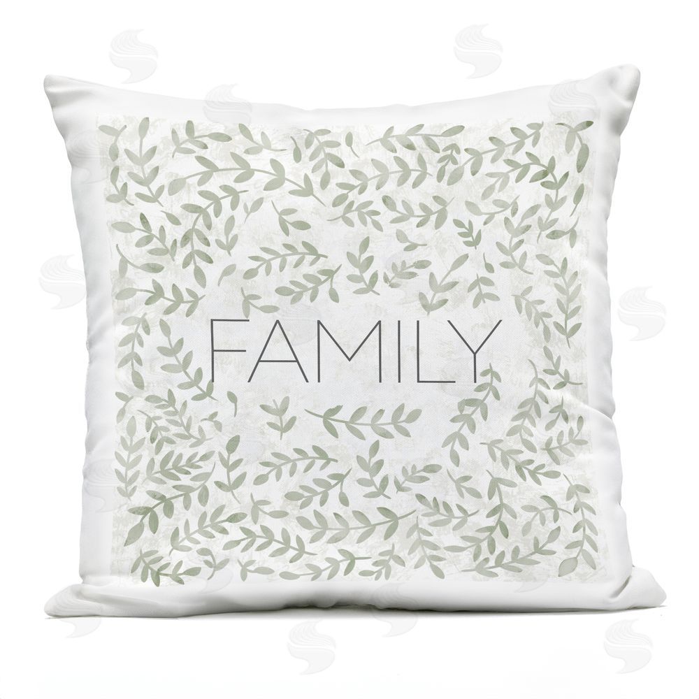 SD Graphics Studio Family with Ivy Sprigs Outdoor Printed Throw Pillow