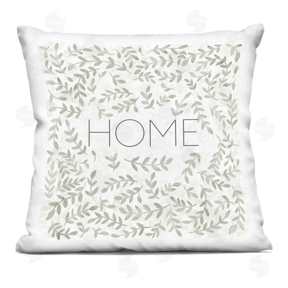 SD Graphics Studio Home with Ivy Sprigs Printed Throw Pillow