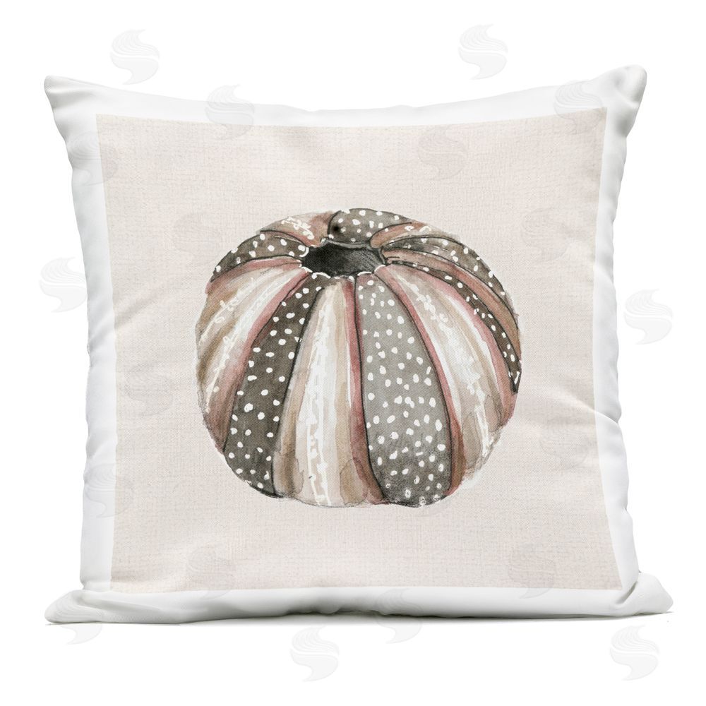 Lanie Loreth Dotted Neutral Pumpkin Outdoor Printed Throw Pillow