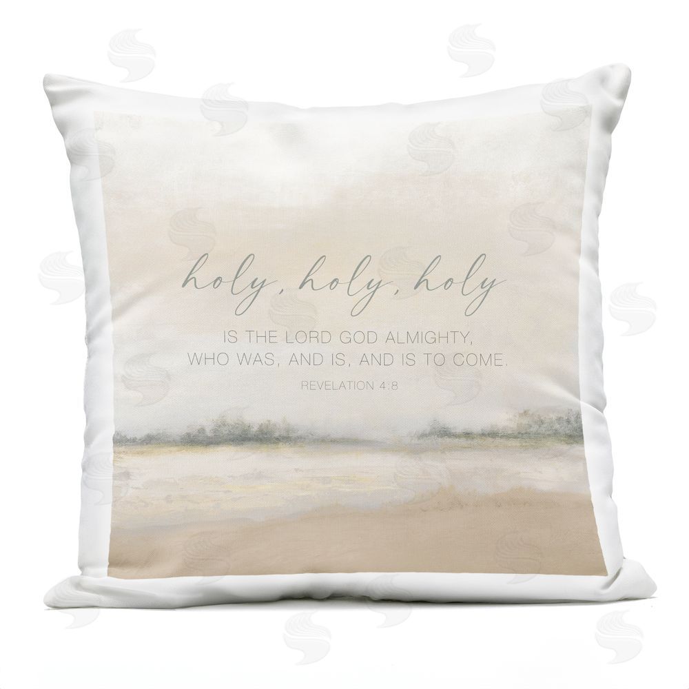 John Spaeth Holy Revelation Proverb Outdoor Printed Throw Pillow
