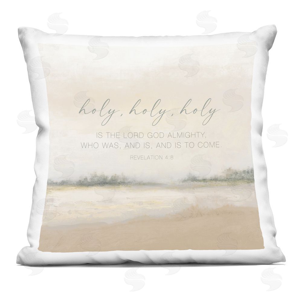 John Spaeth Holy Revelation Proverb Printed Throw Pillow