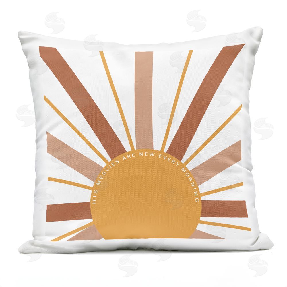 SD Graphics Studio His Mercies Every Morning Outdoor Printed Throw Pillow