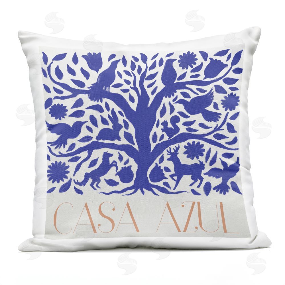 Elizabeth Medley Casa Azul Tree Outdoor Printed Throw Pillow