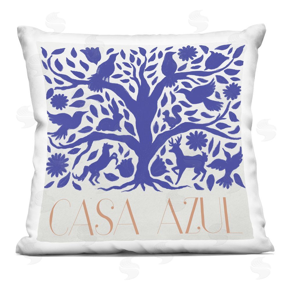 Elizabeth Medley Casa Azul Tree Printed Throw Pillow