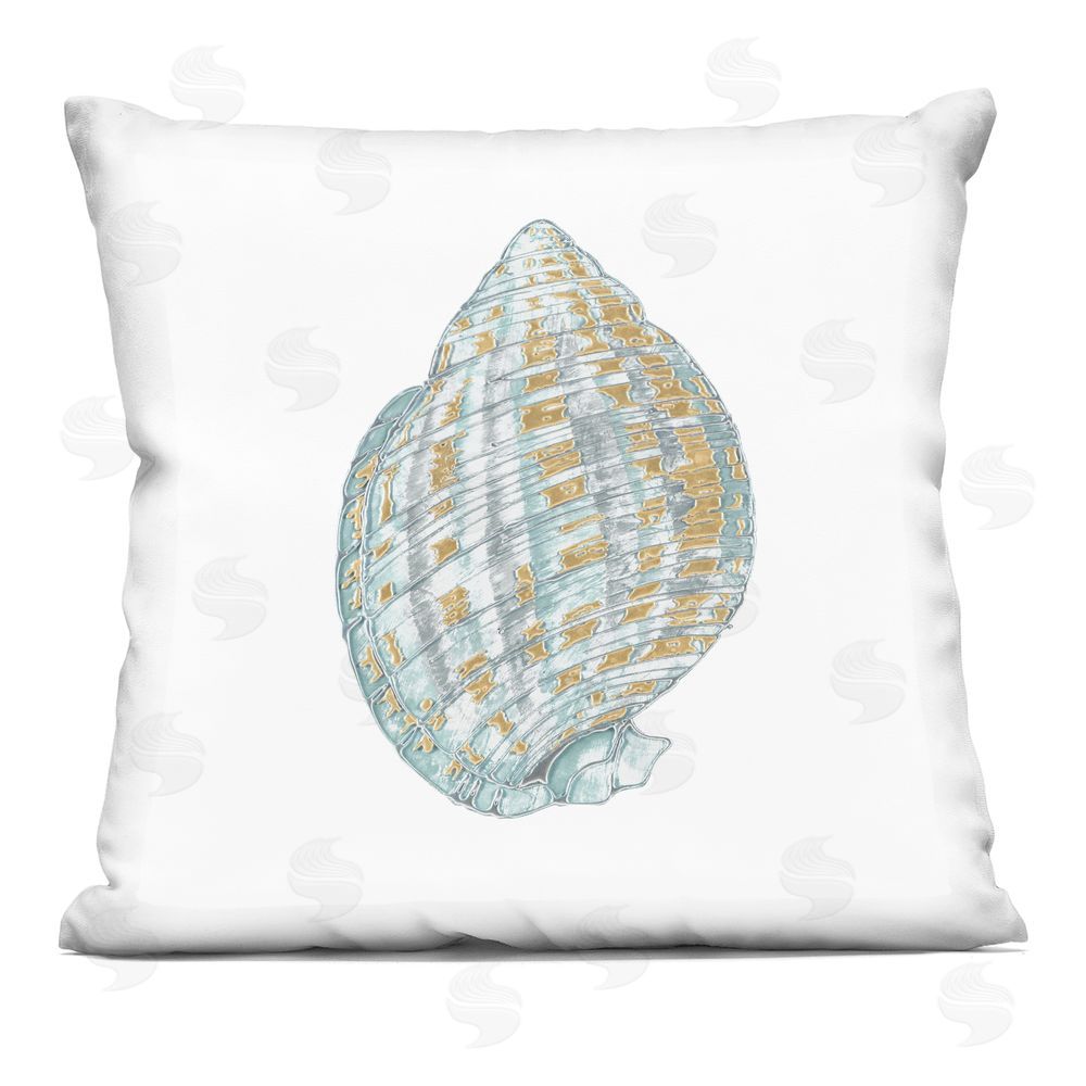 Lorenzo Collective Regal Shells Spiral Printed Throw Pillow