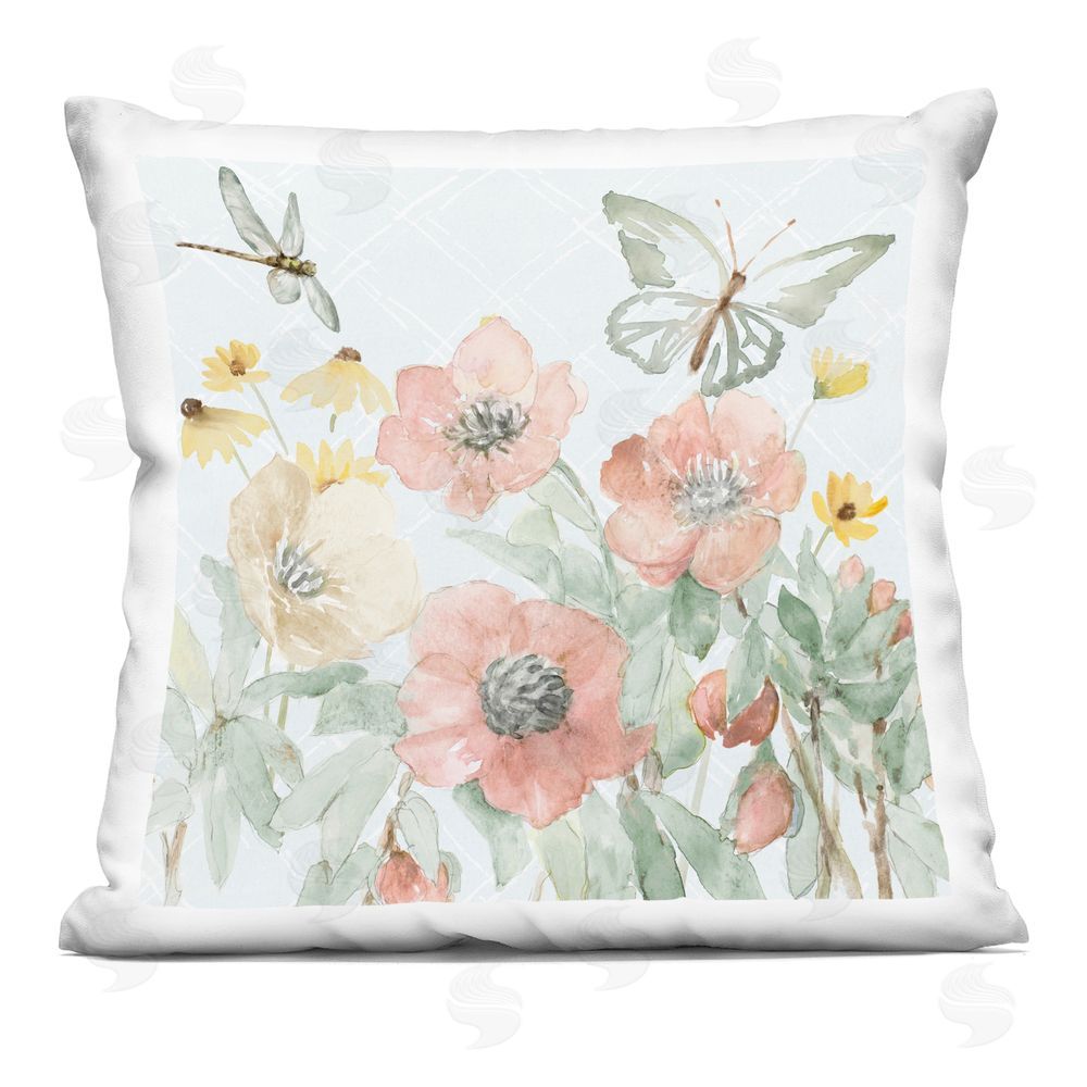 Lanie Loreth Soft Garden Joy Printed Throw Pillow