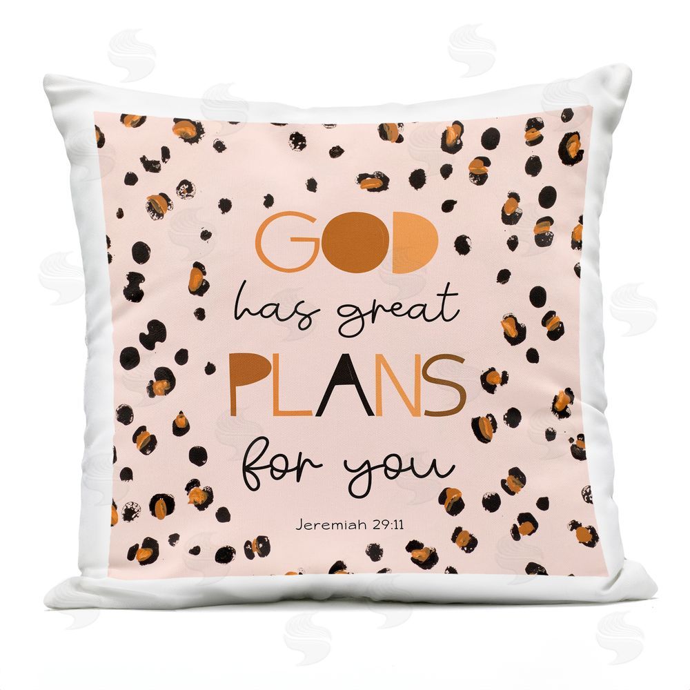 Patricia Pinto God Has Plans For You Outdoor Printed Throw Pillow