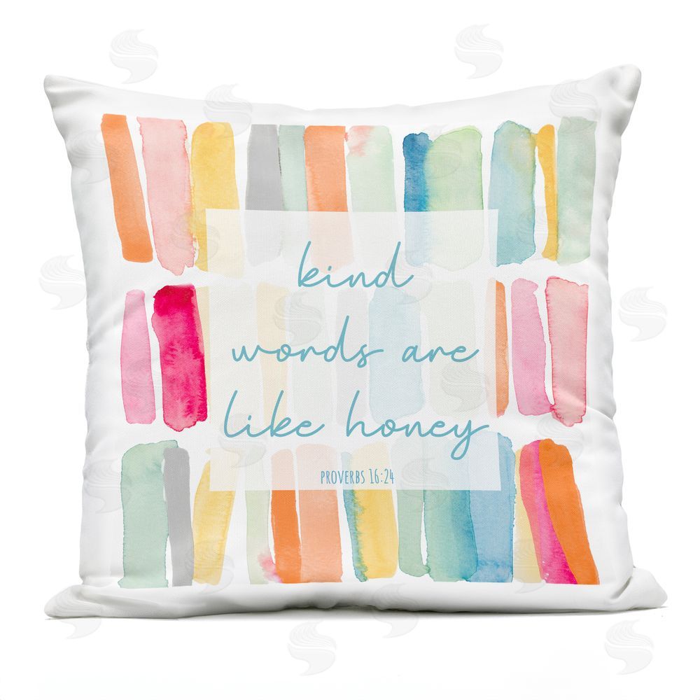Lanie Loreth Kind Words Like Honey Outdoor Printed Throw Pillow