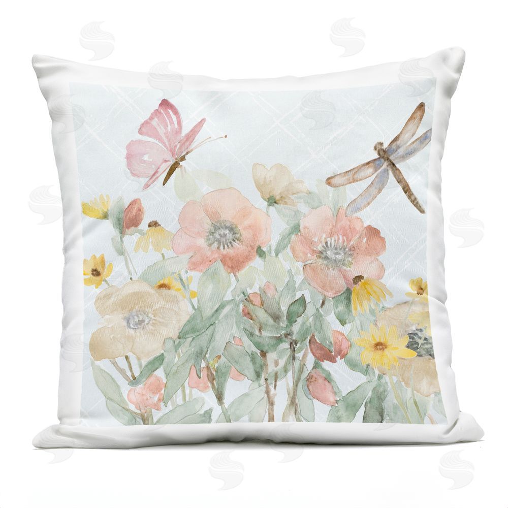 Lanie Loreth Garden Joy Flowers Outdoor Printed Throw Pillow