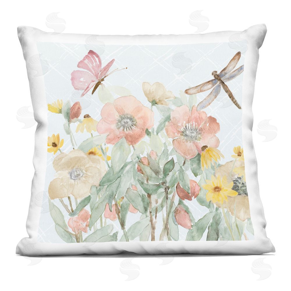 Lanie Loreth Garden Joy Flowers Printed Throw Pillow