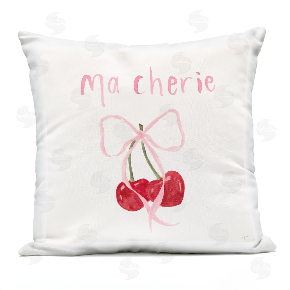 Lucille Price Ma Cherie & Delicate Ribbon Outdoor Printed Throw Pillow
