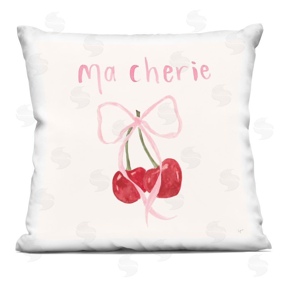 Lucille Price Ma Cherie & Delicate Ribbon Printed Throw Pillow
