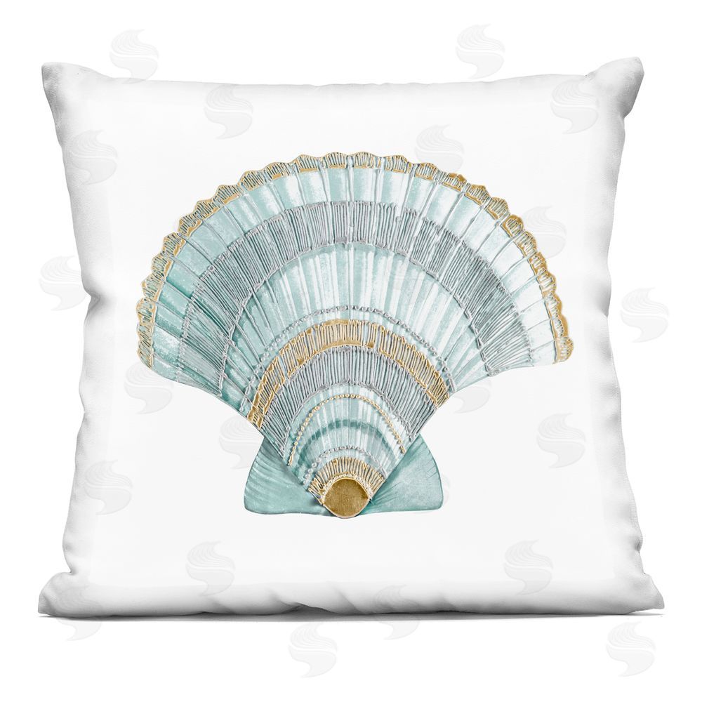 Lorenzo Collective Regal Shells Scallop Printed Throw Pillow