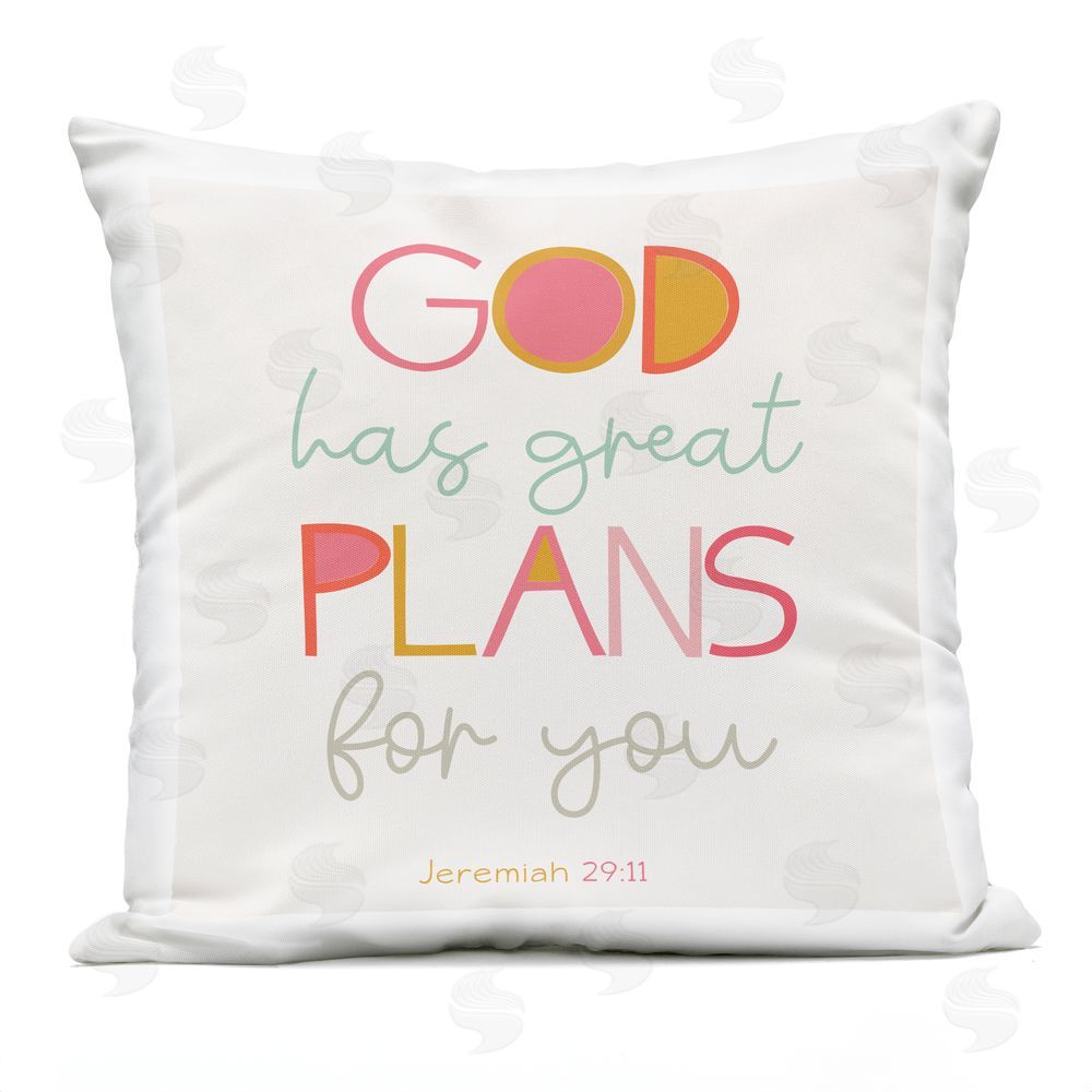 SD Graphics Studio God's Plans For You Outdoor Printed Throw Pillow