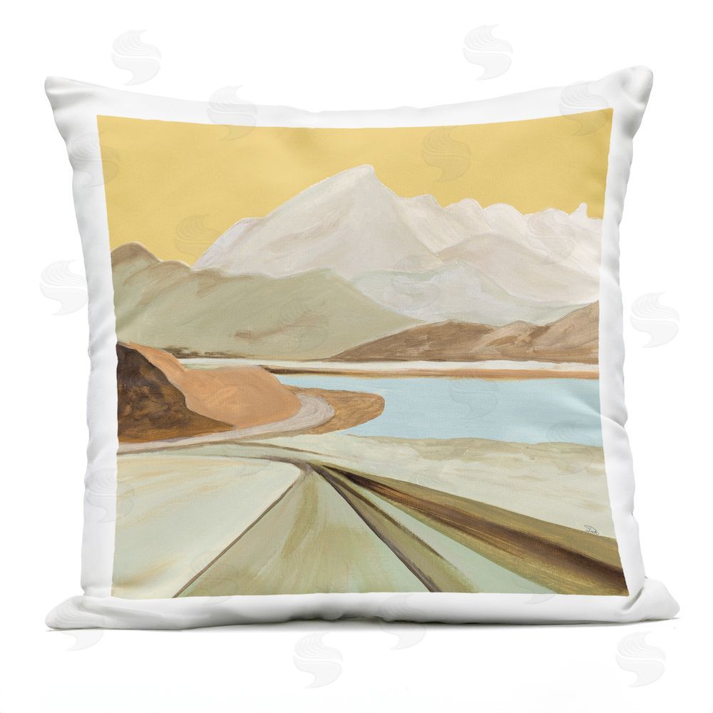 Patricia Pinto Return Warm Mountain View Outdoor Printed Throw Pillow