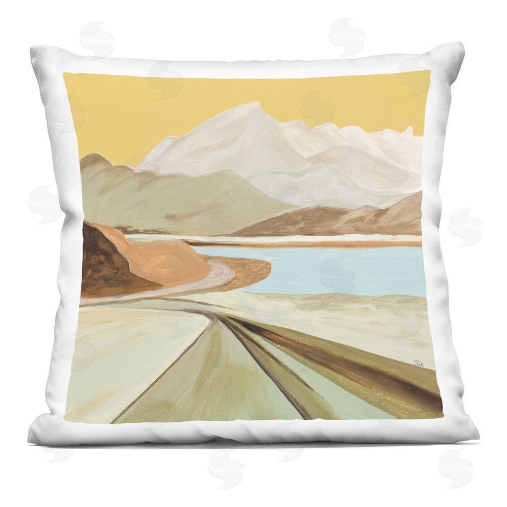 Patricia Pinto Return Warm Mountain View Printed Throw Pillow