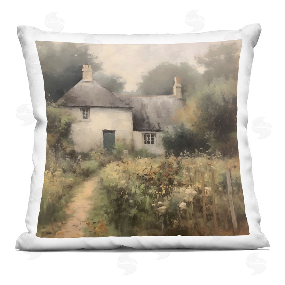 Creative Studio Cottage Comfort in Summer Garden Square Printed Throw Pillow