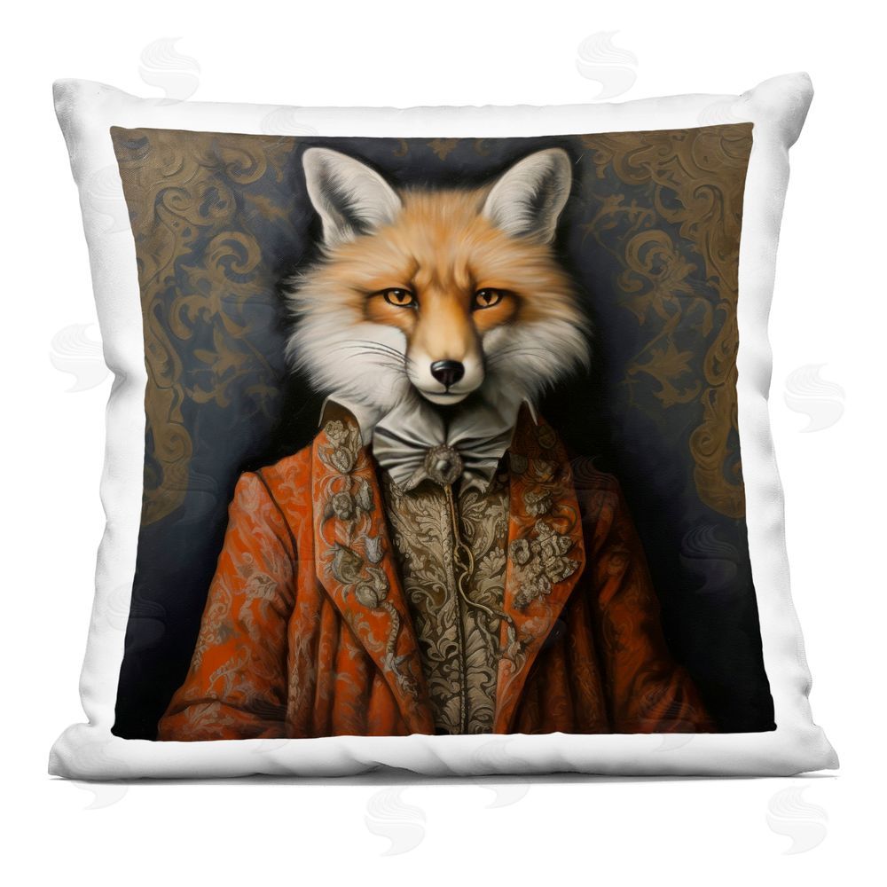 Lazar Studio Mystical Metamorphosis Fox Square Printed Throw Pillow