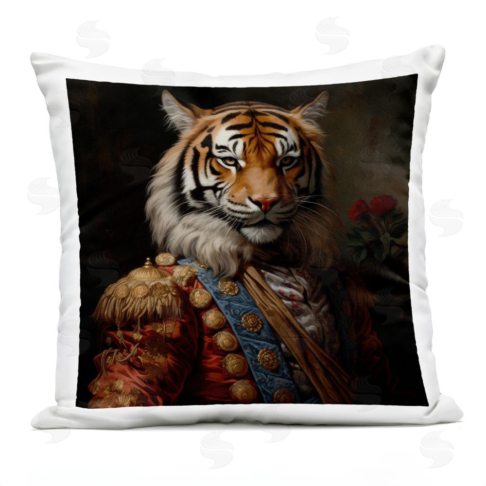 Lazar Studio Noble Tiger Transformation Outdoor Square Printed Throw Pillow
