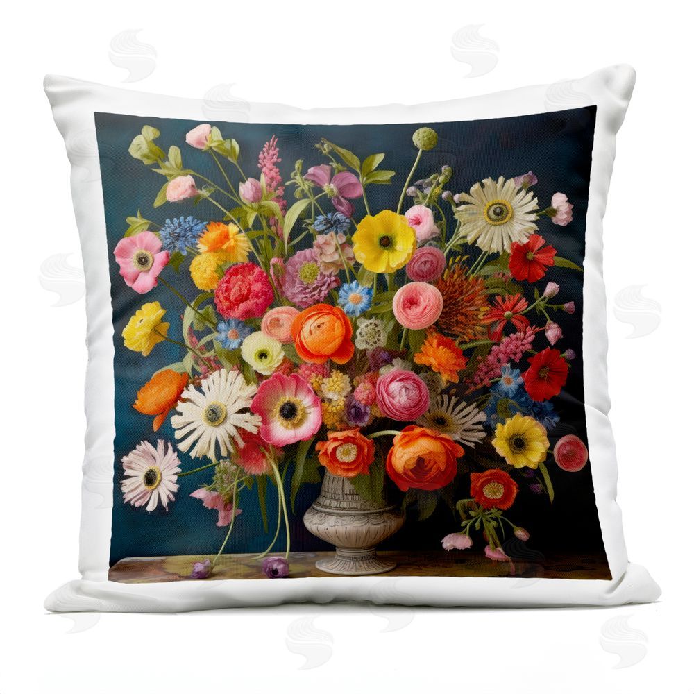 Lazar Studio Harmonious Garden Bouquet Outdoor Square Printed Throw Pillow