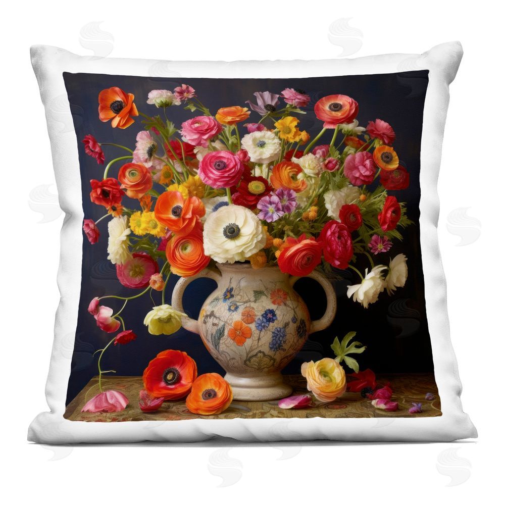 Lazar Studio Harmonious Bouquet Composition Square Printed Throw Pillow
