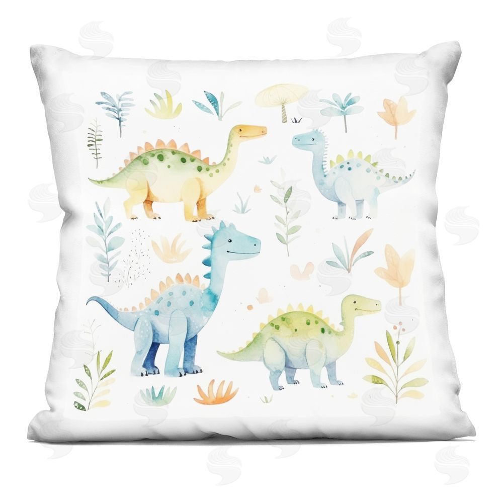 Lazar Studio Different Dinosaur Wonders Square Printed Throw Pillow