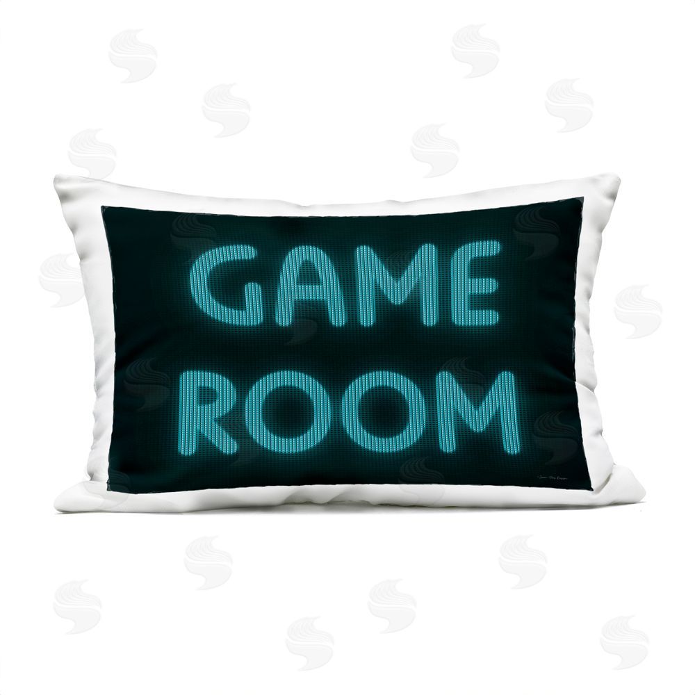 Seven Trees Design Game Room Screen Pixels Outdoor Quick-Dry Polyester Lumbar Pillow