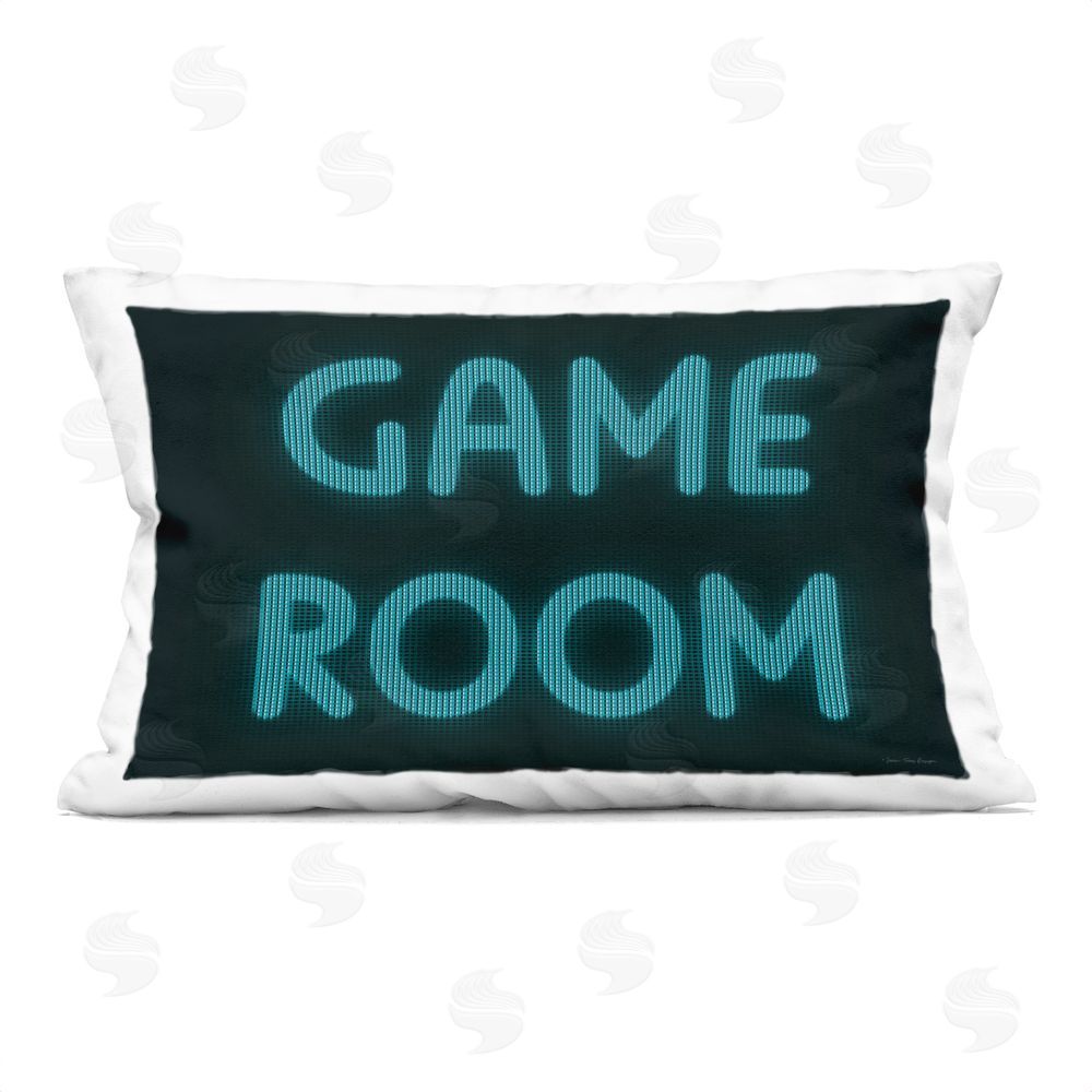 Seven Trees Design Game Room Screen Pixels Indoor Plush Polyester Lumbar Pillow